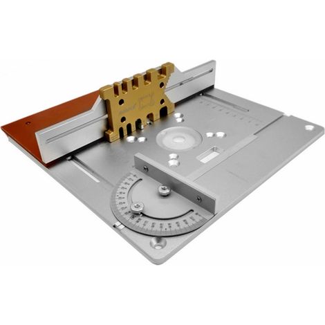 Decdeal – Plaque d'insertion pour table de routeur en aluminium – 245 x 240mm – Pour fraisage précis du bois – Lot de 4 (1/5)
