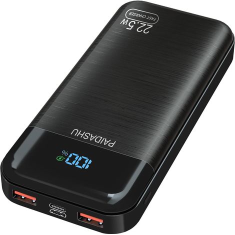 Batterie Externe, 22.5W 27000mAh Power Bank, Batterie Portable USB C Input & Output PD3.0 QC4.0 Charge Rapide Powerbank Compatible avec Smartphone, tablettes (P38S) (1/5)