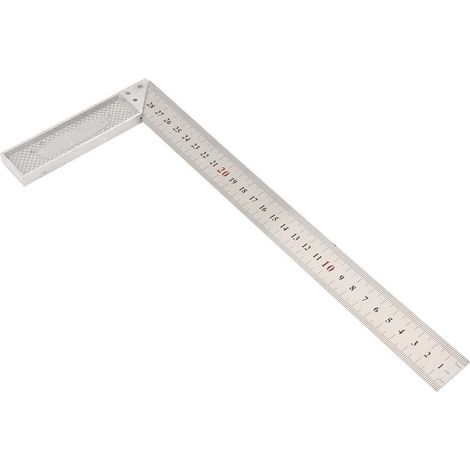 Règle droite à angle droit de 90 degrés en alliage d'aluminium de 30 cm (standard) (1/5)
