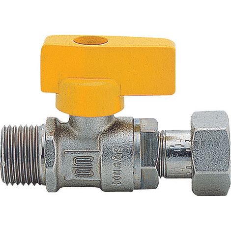 Robinet à boisseau sphérique étroit pour gaz 1/2 "mf d15