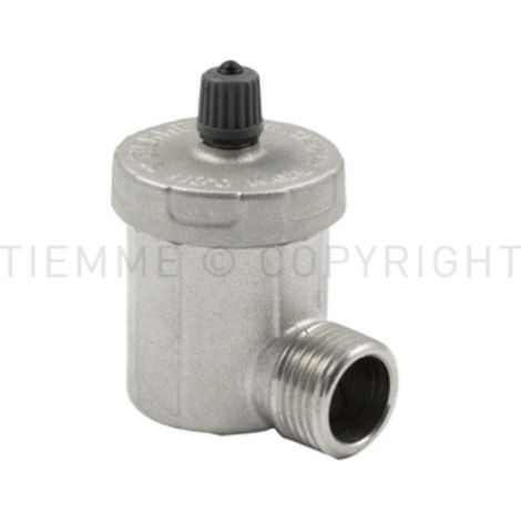 Tiemme - Valvola Automatica Di Sfogo Aria 1/2" Con Attacco Orizzontale