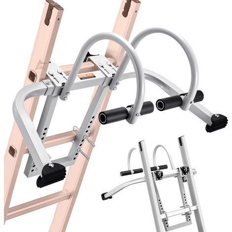 Estabilizador de escalera VEVOR, soporte extensible, accesorios de alta resistencia, patas de goma antideslizantes, capacidad de 150 kg (330 lb), 2 en 1, tipo 2 en 1 (1/2)