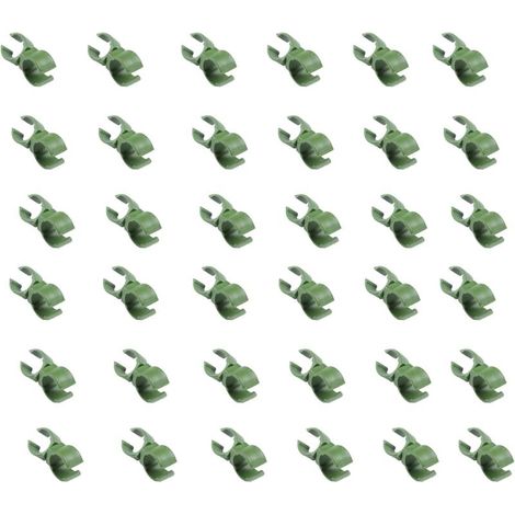 36Pcs Universal Plant Trellis Clips 20mm Plastic Rotatable Fixing Bracket for Garden Greenhouse Orchard Tomato Cage