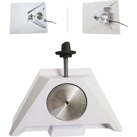 Support de gouttière pour antenne parabolique réglable en angle, fixation avec adaptateur en alliage d'aluminium (1/5)