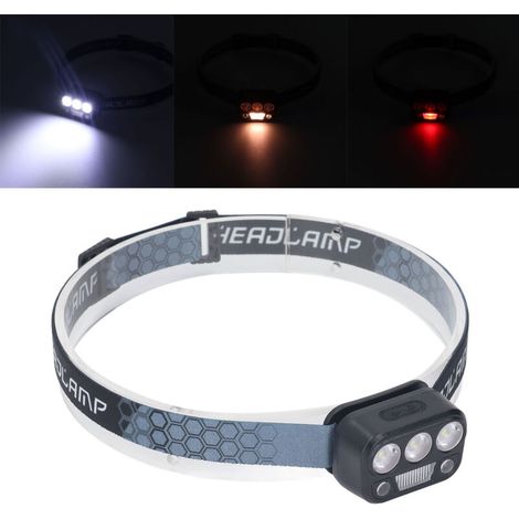 Die ultrahelle, wiederaufladbare und wasserfeste Stirnlampe DUBUNS mit verstellbarem Winkel und 5 Leuchtmodi eignet sich ideal zum Wandern und Angeln im Freien.