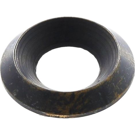 Rondelle Cuvette pour Vis à Tête Fraisée - Diamètre 4,8 mm - Laiton - Zingué Noir - Répartition de Charge - Usage Automobile et Bricolage - Réf. 676 - Sachet de 40 (1/4)