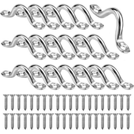 Boucles de pont en acier inoxydable 20 pièces – Œillets 4mm – Fixation robuste pour kayak et canoe – Installation facile avec vis incluses (1/5)