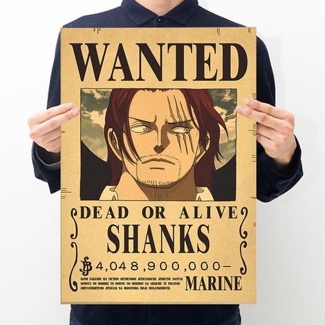 Affiche décorative en papier kraft (42 x 28,5 cm) représentant des personnages de dessins animés japonais (type 7), idéale pour décorer un mur ou une porte. (1/5)