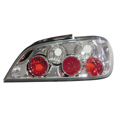 Coppia fanali posteriori - compatibile per  Peugeot 406 (5/99-5/03) - Cromo
