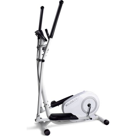 BOUDECH - BOOST 5000 - Bicicleta elptica bidireccional de entrenamiento cruzado con un volante de inercia de 5kg ultra silencioso, resistencia magnética ajustable en 8 niveles y diséocon doble manija