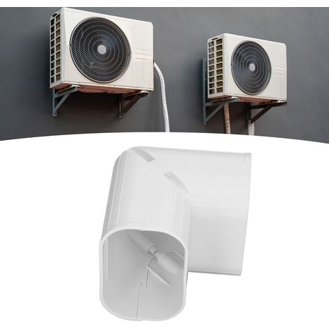 Coude vertical pour tuyau de climatisation 437, unité intérieure et extérieure, tuyau en cuivre, rainure décorative, kit de cache-tuyau en PVC, accessoires pour tuyaux de climatisation (1/5)