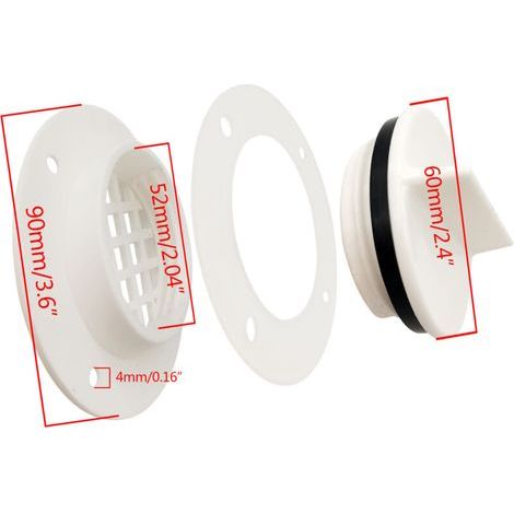 Vannes de vidange pour bateaux et yachts, bouchons de rétention d'eau pour poissons vivants de vedettes rapides et accessoires de quincaillerie pour bateaux et yachts. (1/3)