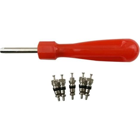 Outil Démonte Obus Valve Pneu + 5 Obus Valve pour Voiture Vélo Moto-Ywey (1/4)