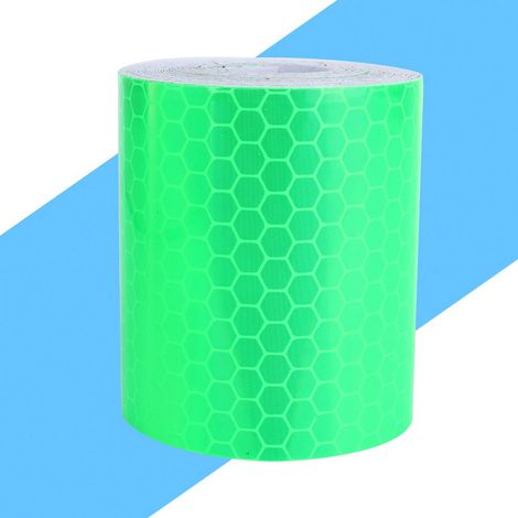 Ruban adhésif réfléchissant de sécurité fluorescent pour voiture, rouleau de 300 cm en PVC vert (1/5)