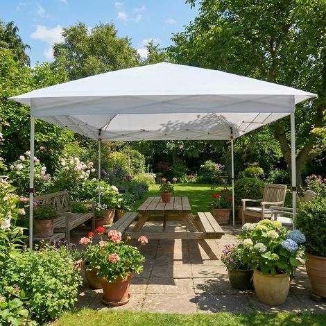 tonnelle pop up instantanée 3 05x6 10 m robuste étanche protection uv fête mariage terrasse arrière cour (1/5)