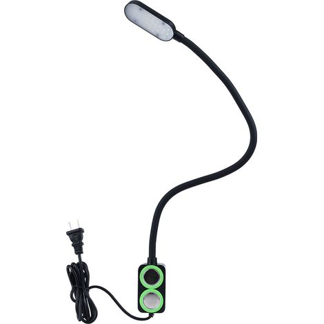 Lampe haute luminosité pour machine à coudre avec réglage tactile à 3 niveaux, lampe à col de cygne, 100240V (prise CN noire) (1/5)