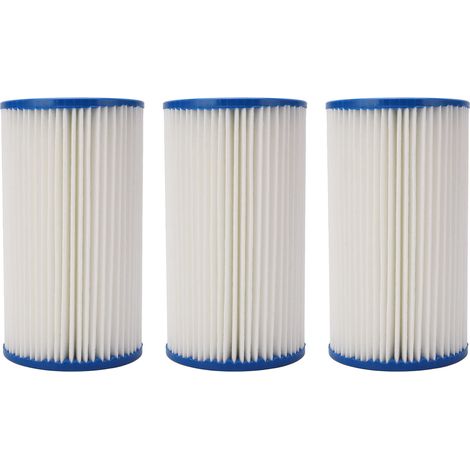 3Éléments filtrants trèfle Type B pour piscine, 3 pièces cartouches de rechange pour pompe spa et piscine (1/5)