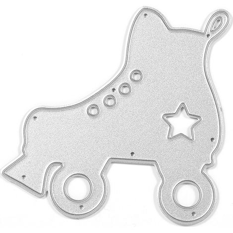 Emporte-Pièce Métallique Patinage Artistique - Découpe Carton Papier Scrapbooking - Acier Carbone - Lot De 1 (1/2)