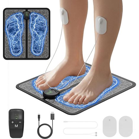 Tapis de Massage Pieds EMS, Masseur Pieds Électrique Réglables (1/5)