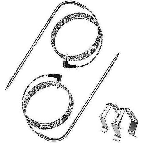 Sonde de température de rechange compatible Pit Boss (lot de 2), sondes à viande pour barbecues à pellets et fumoirs, accessoires de barbecue, prise étanche 3,5 mm, avec 2 pièces (1/5)