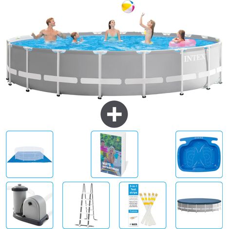 Prism Frame Pool Rund - 610x132 cm - 8-teilig S662