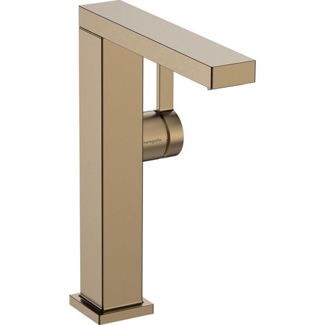Hansgrohe Tecturis E - Miscelatore da lavabo, con sistema di scarico Push-Open, CoolStart, EcoSmart, bronzo spazzolato 73063140