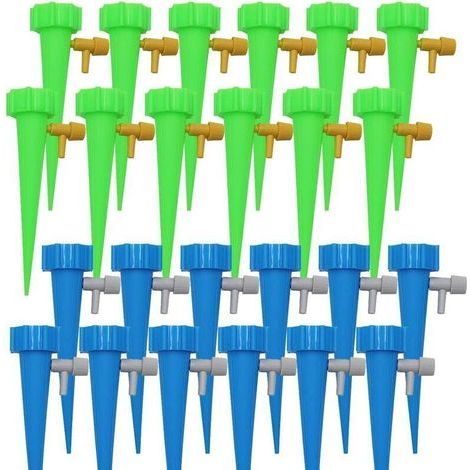 24PCS Goutte à Goutte Kit, Irrigation Goutte à Goutte Bouteille, Arroseur Automatique Plantes, Arrosage Goutte a Goutte, avec Vannes de Régulation, pour Jardin Maison Intérieur Extérieur (1/4)