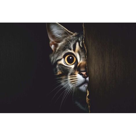 VELVET CURIOUS CAT 45X75 MERCURY 007796-1
