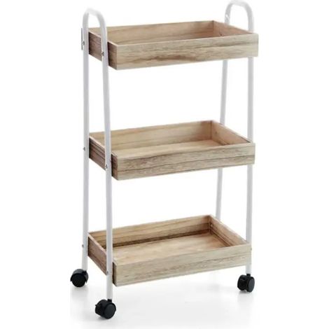 Praktischer 3-stufiger Rollwagen 43x25x80