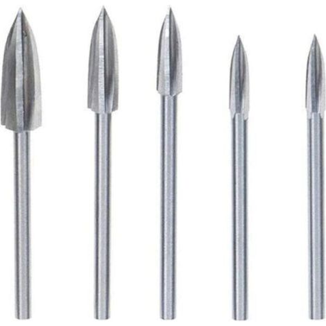 Pièces Fraise Outils De Sculpture Gravure Fraises Rotatives pour sculpture sur Bois Carbure de Tungstène Coupe Double Fraise Rotative Meulage Fraise En Acier Couteau Outil de Sculpture