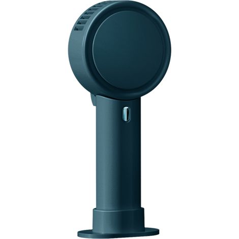 Mini ventilador portátil, recargable por USB, 3 velocidades, ventilador de escritorio personal con base y batería, alimentado por USB. (1/5)