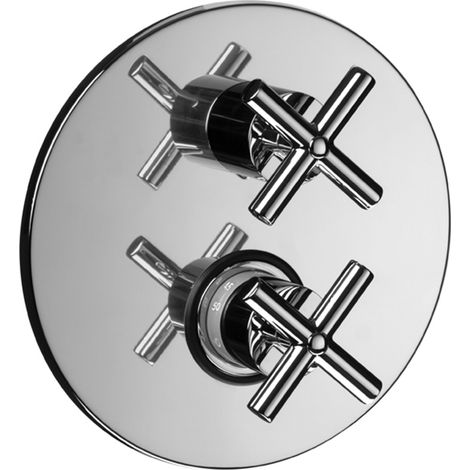 Einbau-Thermostat-Brausemischer 2 Ausgänge Paffoni Quattro QTV018CR  Chrom