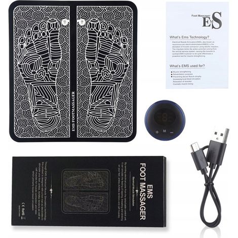 Tapis de massage des pieds, appareil de massage circulatoire, coussin de massage électrique portable