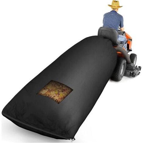 Sac de collecte de feuilles pour tracteur à gazon, sac à feuilles de 78,7 x 51,1 pouces, grande capacité pour une collecte rapide des feuilles (1/5)