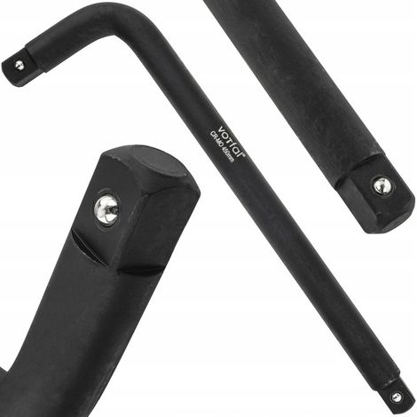 Manija en L llave para ruedas 3/4 de pulgada 450 mm tipo L forjado para casquillos Cr-Mo (1/4)