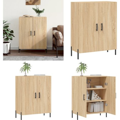 Sideboard Sonoma-Eiche 69,5x34x90 cm Holzwerkstoff - Holzwerkstoff Schrank - Sonoma-Eiche Schrank (1/5)
