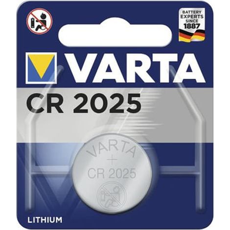 Pile bouton au lithium CR2025 Varta 3V (2p, 2pcs)
