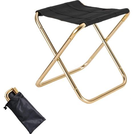 Tabouret De Camping, Tabouret Pliant Portable Chaise, Tabouret De Pêche, Petit Tabouret Pliant Portable, avec Sac Rangement, pour La Pêche, Le Camping, Les Voyages, La Randonnée, La Plage (1/4)