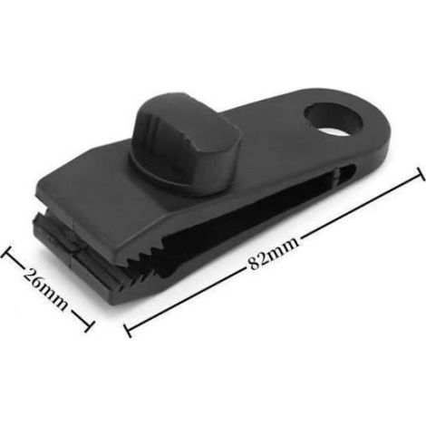 22pcs Clips de bâche - Conception dentelée Robuste en nylon - Tente de camping (1/5)