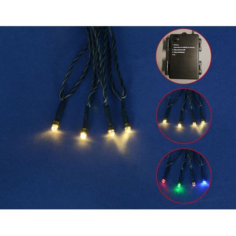 TrendLine LED Lichterkette 40 LED Batterie 3 Funktionen Weihnachtslichterkette (1/4)