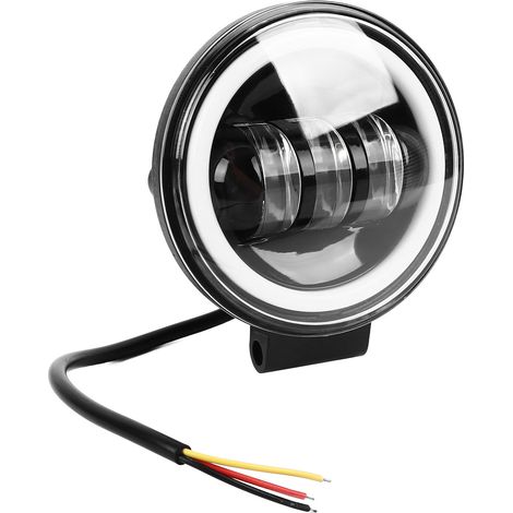Phares de moto ronds à LED haute luminosité avec feu de signalisation extérieur pour moto (1/5)