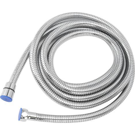 Tuyau de douche de 118 pouces (3 mètres) en acier inoxydable. antidéflagrant. utilisable avec l'eau chaude et froide. Tuyau extra long pour salle de bain. (1/5)