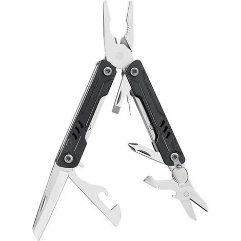 Mini alicates marinos, tijeras plegables multifuncionales, destornillador, herramienta portátil y versátil para exteriores.