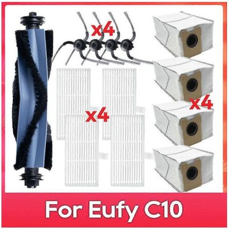 Zubehör und Ersatzteile für den Eufy C10 Saugroboter: Hauptseitenbürste, HEPA-Filter, Staubbeutel. (1/5)