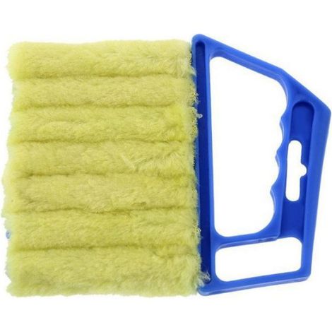 Brosses de nettoyage en verre bleu - Brosse de dépoussiérage pour sorties de climatisation - Brosse de nettoyage pour aspirateur (1/4)