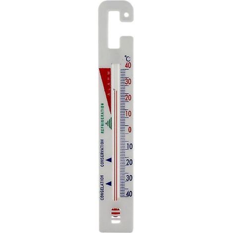 Thermometer (-40-40) für Kühl- und Gefrierschränke mit Farbcode und sicheren Temperaturzonen für Kühlschränke. Ideal für Kühl- und Gefrierschränke. (1/4)