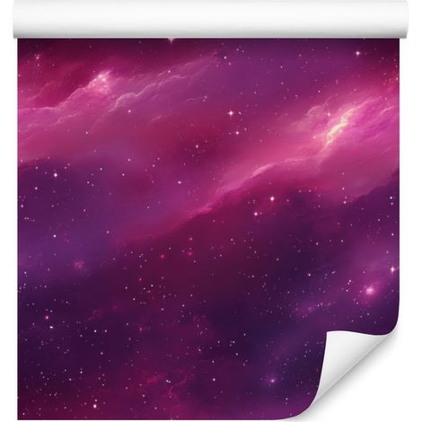 Papel pintado Galaxia Acuarela Ciruela, Morado y Burdeos 50x1000 cm (1/5)