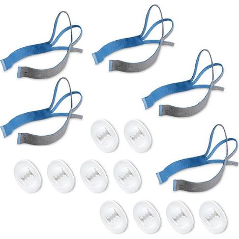 5 sangles de fixation pour masque nasal à coussinets P10 incluses, 10 clips de réglage inclus (1/4)