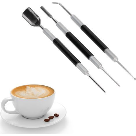 Stylo à Dessin Latte 3 Pièces Acier Inoxydable pour Décoration Café Maison (1/5)