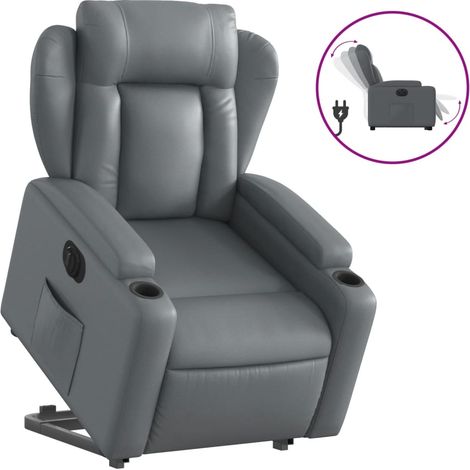 Maison Exclusive - Relaxsessel mit Aufstehhilfe Elektrisch Grau K